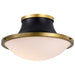 Nuvo Lighting - 60-7906 - Three Light Flush Mount - Lafayette - Matte Black