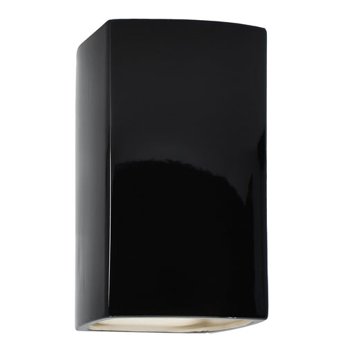 Justice Designs - CER-5950W-BLK-LED1-1000 - LED Wall Sconce - Ambiance - Gloss Black
