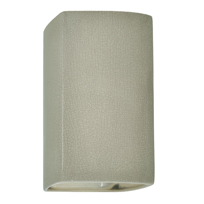 Justice Designs - CER-5955-CKC - Wall Sconce - Ambiance - Celadon Green Crackle