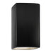 Justice Designs - CER-5955-CRB-LED2-2000 - LED Wall Sconce - Ambiance - Carbon - Matte Black