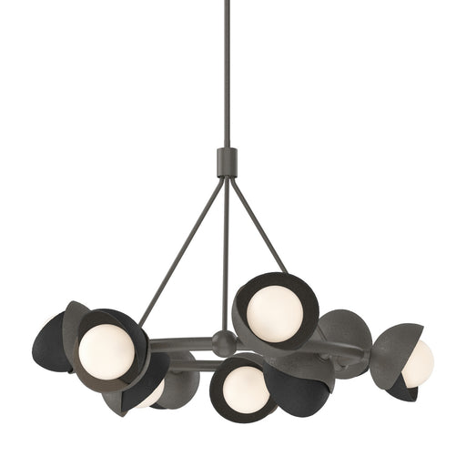 Brooklyn Nine Light Pendant Dark Smoke