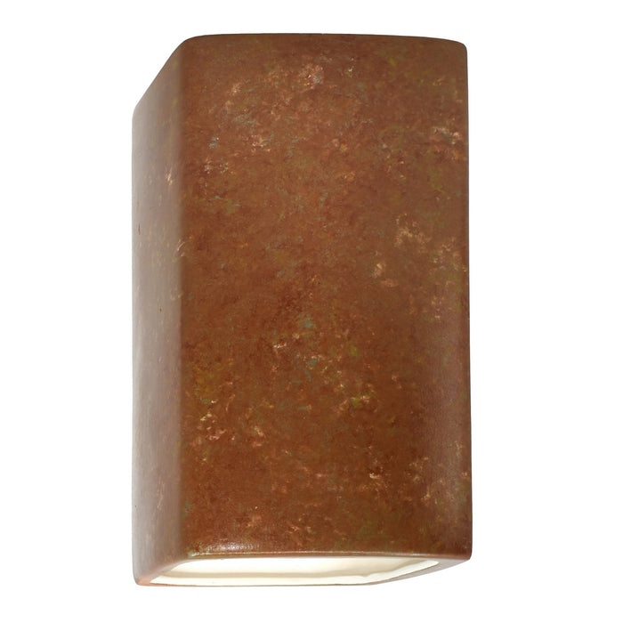 Justice Designs - CER-5955-PATR - Wall Sconce - Ambiance - Rust Patina
