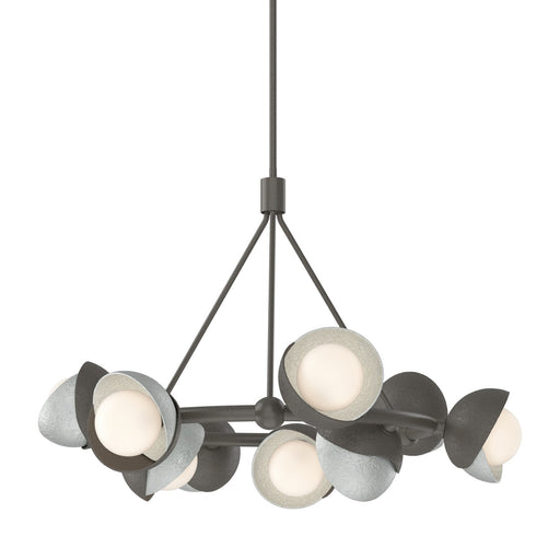 Brooklyn Nine Light Pendant Dark Smoke