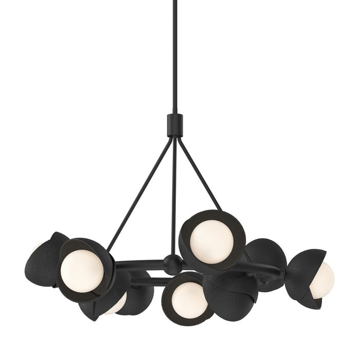 Hubbardton Forge - 131068-SKT-MULT-10-10-GG0711 - Nine Light Pendant - Brooklyn - Black