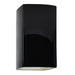 Justice Designs - CER-5955W-BKMT - LED Wall Sconce - Ambiance - Gloss Black with Matte White internal