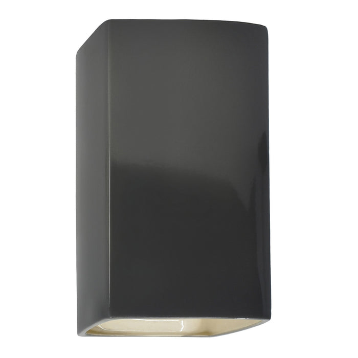Justice Designs - CER-5955W-GRY - LED Wall Sconce - Ambiance - Gloss Grey