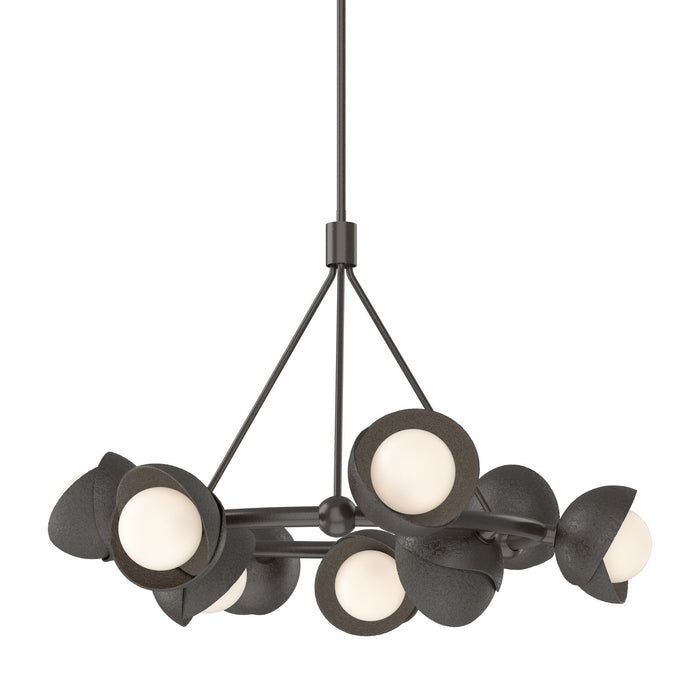 Hubbardton Forge - 131068-SKT-MULT-14-20-GG0711 - Nine Light Pendant - Brooklyn - Oil Rubbed Bronze