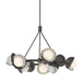 Hubbardton Forge - 131068-SKT-MULT-14-85-GG0711 - Nine Light Pendant - Brooklyn - Oil Rubbed Bronze