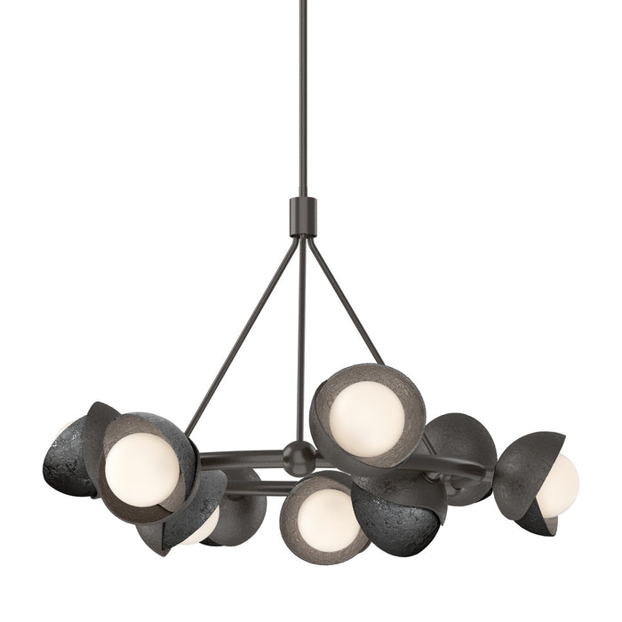 Hubbardton Forge - 131068-SKT-MULT-14-89-GG0711 - Nine Light Pendant - Brooklyn - Oil Rubbed Bronze