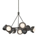 Hubbardton Forge - 131068-SKT-MULT-14-89-GG0711 - Nine Light Pendant - Brooklyn - Oil Rubbed Bronze