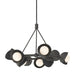 Hubbardton Forge - 131068-SKT-MULT-20-10-GG0711 - Nine Light Pendant - Brooklyn - Natural Iron