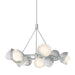 Hubbardton Forge - 131068-SKT-MULT-82-02-GG0711 - Nine Light Pendant - Brooklyn - Vintage Platinum
