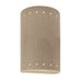Justice Designs - CER-5990-CKS - Wall Sconce - Ambiance - Sienna Brown Crackle