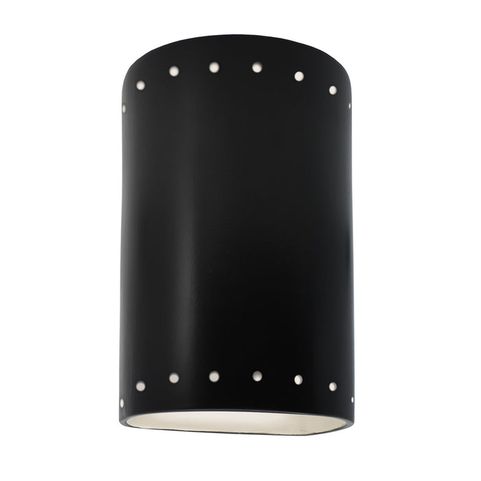 Justice Designs - CER-5990-CRB-LED1-1000 - LED Wall Sconce - Ambiance - Carbon - Matte Black