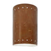 Justice Designs - CER-5990-PATR - Wall Sconce - Ambiance - Rust Patina