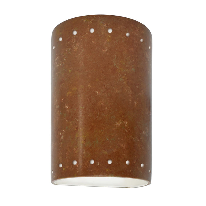 Justice Designs - CER-5990-PATR-LED1-1000 - LED Wall Sconce - Ambiance - Rust Patina