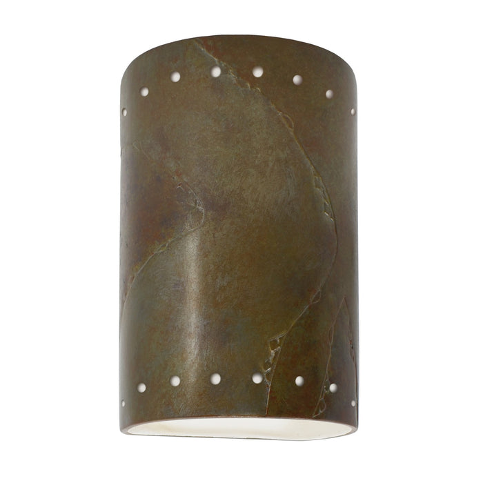Justice Designs - CER-5990-SLTR - Wall Sconce - Ambiance - Tierra Red Slate