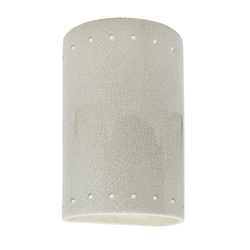 Justice Designs - CER-5990W-CRK - Wall Sconce - Ambiance - White Crackle