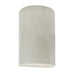 Justice Designs - CER-5990W-CRK - Wall Sconce - Ambiance - White Crackle