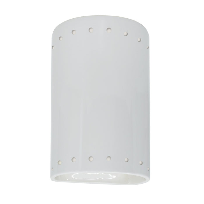 Justice Designs - CER-5990-WHT - Wall Sconce - Ambiance - Gloss White