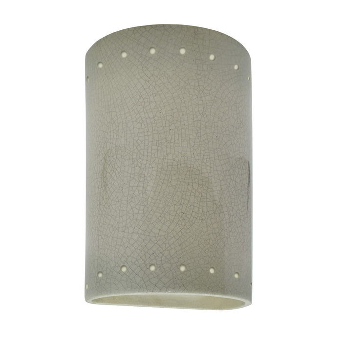 Justice Designs - CER-5995-CKC - Wall Sconce - Ambiance - Celadon Green Crackle