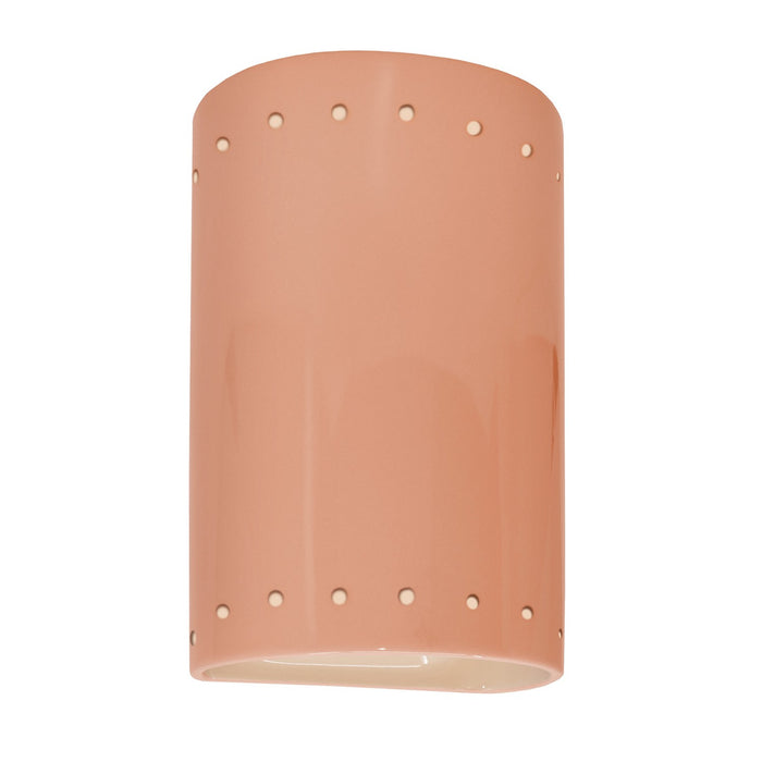 Justice Designs - CER-5995W-BSH - LED Wall Sconce - Ambiance - Gloss Blush