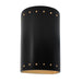 Justice Designs - CER-5995W-CBGD - LED Wall Sconce - Ambiance - Carbon Matte Black with Champagne Gold internal