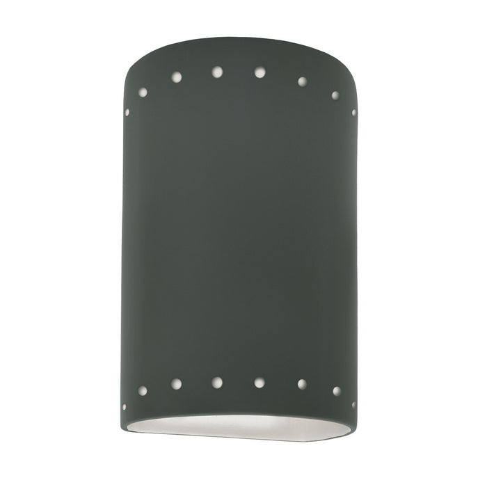 Justice Designs - CER-5995W-PWGN - LED Wall Sconce - Ambiance - Pewter Green