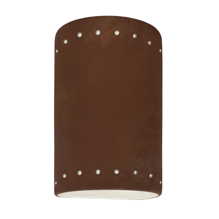 Justice Designs - CER-5995W-RRST - LED Wall Sconce - Ambiance - Real Rust