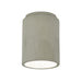 Justice Designs - CER-6100-CKC-LED1-1000 - LED Flush-Mount - Radiance - Celadon Green Crackle