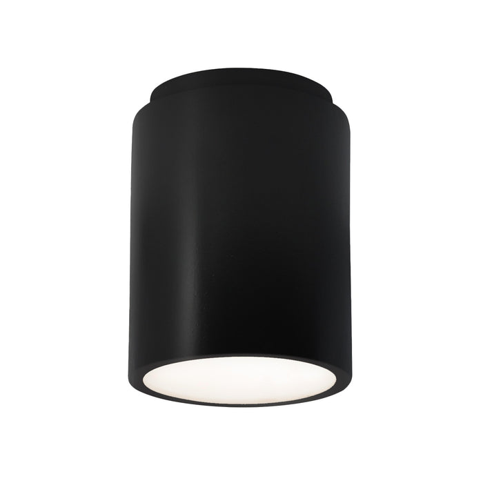 Justice Designs - CER-6100-CRB - Flush-Mount - Radiance - Carbon - Matte Black