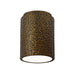 Justice Designs - CER-6100-HMBR-LED1-1000 - LED Flush-Mount - Radiance - Hammered Brass