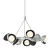 Hubbardton Forge - 131068-SKT-MULT-82-10-GG0711 - Nine Light Pendant - Brooklyn - Vintage Platinum
