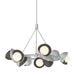 Hubbardton Forge - 131068-SKT-MULT-82-14-GG0711 - Nine Light Pendant - Brooklyn - Vintage Platinum