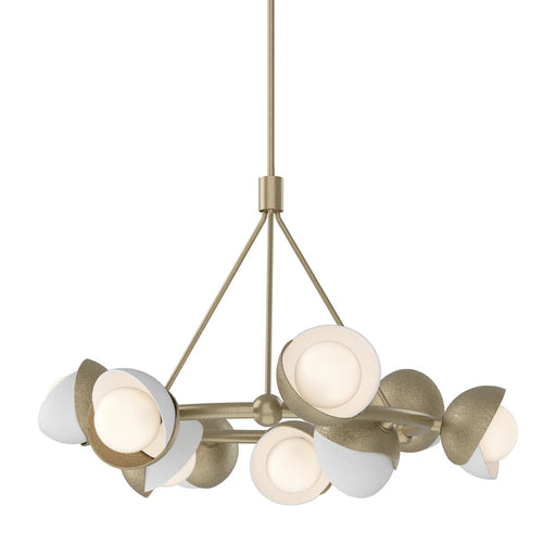 Brooklyn Nine Light Pendant Soft Gold