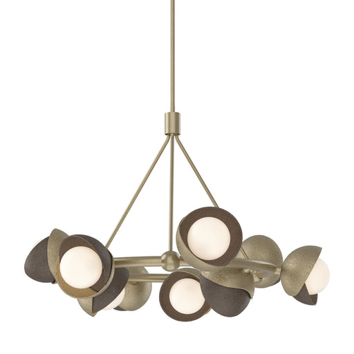 Brooklyn Nine Light Pendant Soft Gold