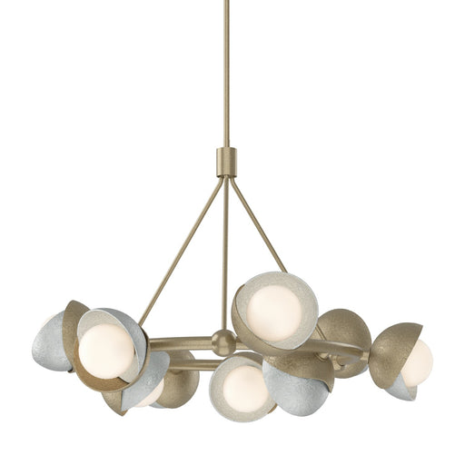 Brooklyn Nine Light Pendant Soft Gold