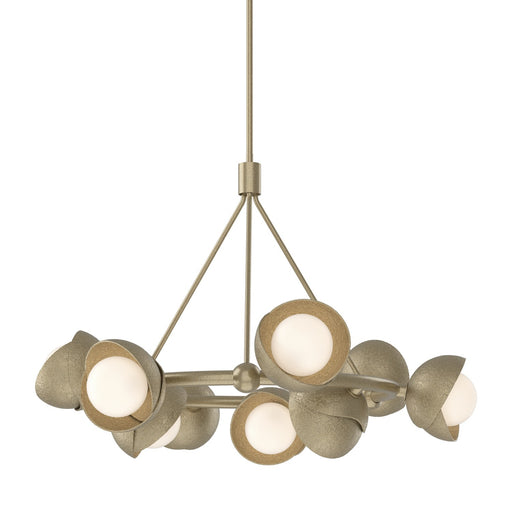 Brooklyn Nine Light Pendant Soft Gold