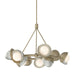 Hubbardton Forge - 131068-SKT-MULT-84-85-GG0711 - Nine Light Pendant - Brooklyn - Soft Gold
