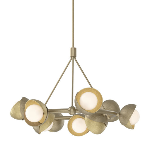 Brooklyn Nine Light Pendant Soft Gold