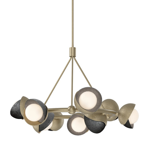 Brooklyn Nine Light Pendant Soft Gold