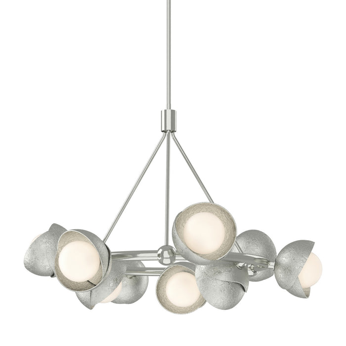 Hubbardton Forge - 131068-SKT-MULT-85-85-GG0711 - Nine Light Pendant - Brooklyn - Sterling