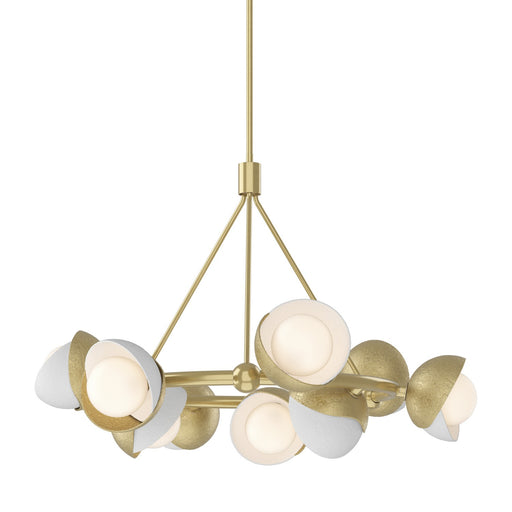 Brooklyn Nine Light Pendant Modern Brass