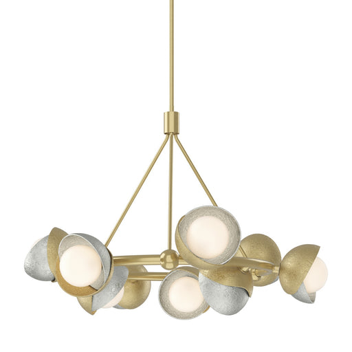 Brooklyn Nine Light Pendant Modern Brass