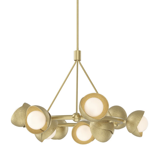Brooklyn Nine Light Pendant Modern Brass