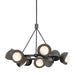 Hubbardton Forge - 131068-SKT-MULT-89-05-GG0711 - Nine Light Pendant - Brooklyn - Ink