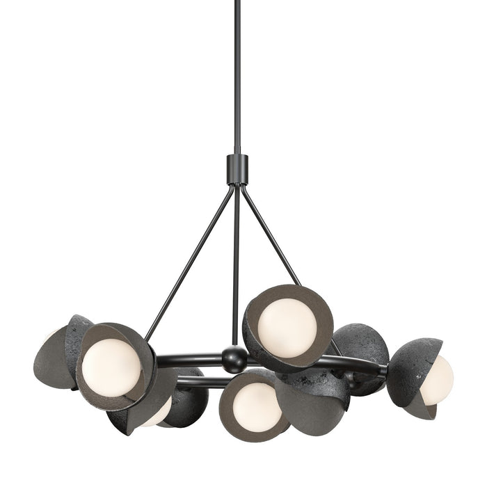 Hubbardton Forge - 131068-SKT-MULT-89-07-GG0711 - Nine Light Pendant - Brooklyn - Ink