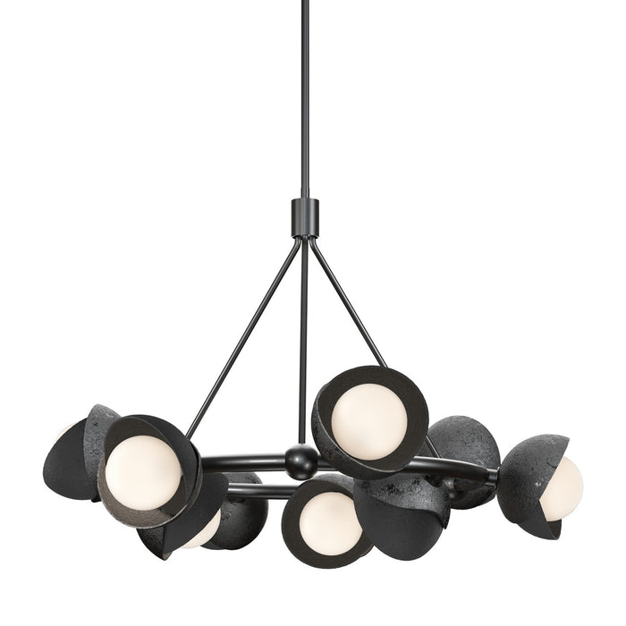 Hubbardton Forge - 131068-SKT-MULT-89-10-GG0711 - Nine Light Pendant - Brooklyn - Ink