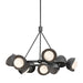 Hubbardton Forge - 131068-SKT-MULT-89-14-GG0711 - Nine Light Pendant - Brooklyn - Ink
