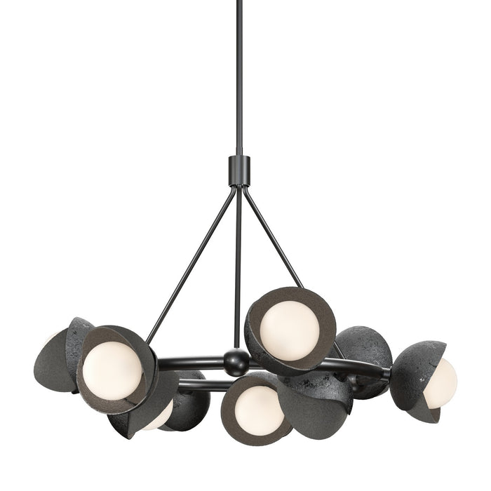 Hubbardton Forge - 131068-SKT-MULT-89-20-GG0711 - Nine Light Pendant - Brooklyn - Ink
